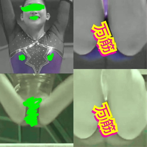 まん●ぱっくり食い込みお尻！体操女...