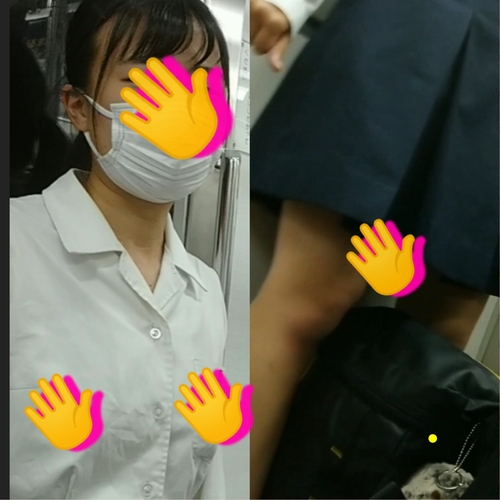 学生さんのロ◯おっぱ◯近づき覗き！...