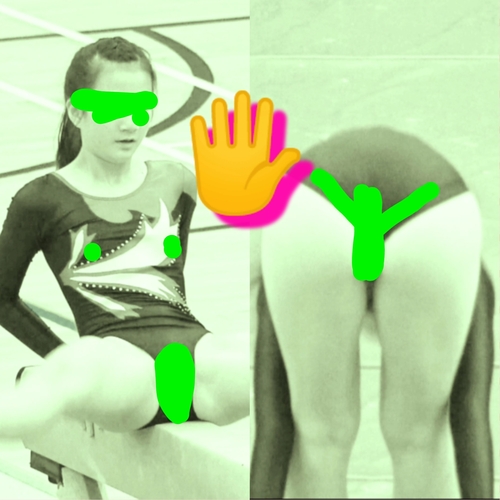 パンテ◯はみ出し食込みお尻！？JC...