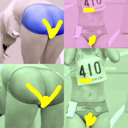 乳◯勃起！あな◯食込みお尻！J●陸...