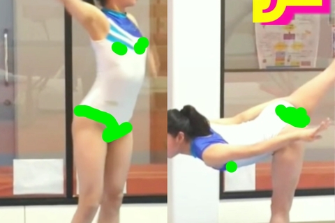 パンテ◯はみ出しジュニ◯体操ペロペロ～