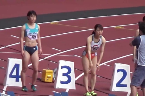 日本学生陸上個人 JD女子100m...