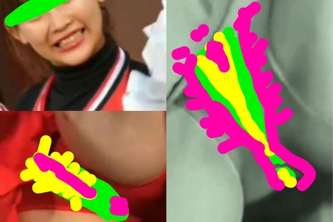 巨大たんぽ◯？武庫◯ちあ、股間ペロ...