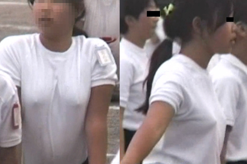 JS巨乳胸ポチ~小学生の運動会_p...