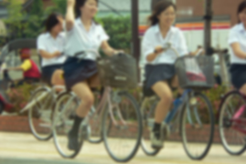 平成のお色気自転車通学