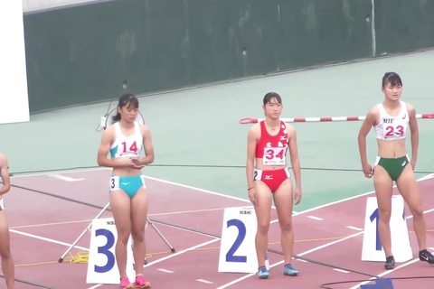 女子中学陸上100ｍ準決勝3組、決勝1組