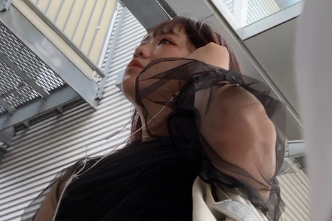 JDパンチラ盗撮、赤色、生パン